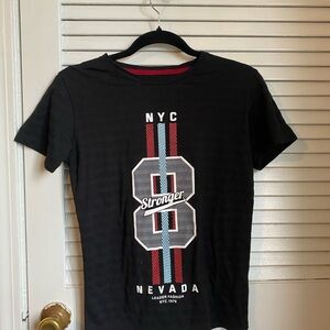 Black Graphic T-Shirt with NYC Nevada Design